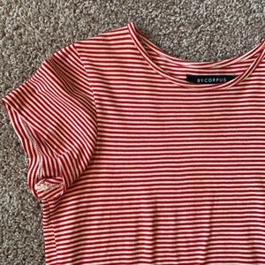 Urban Outfitters Red and White Stripe Dress